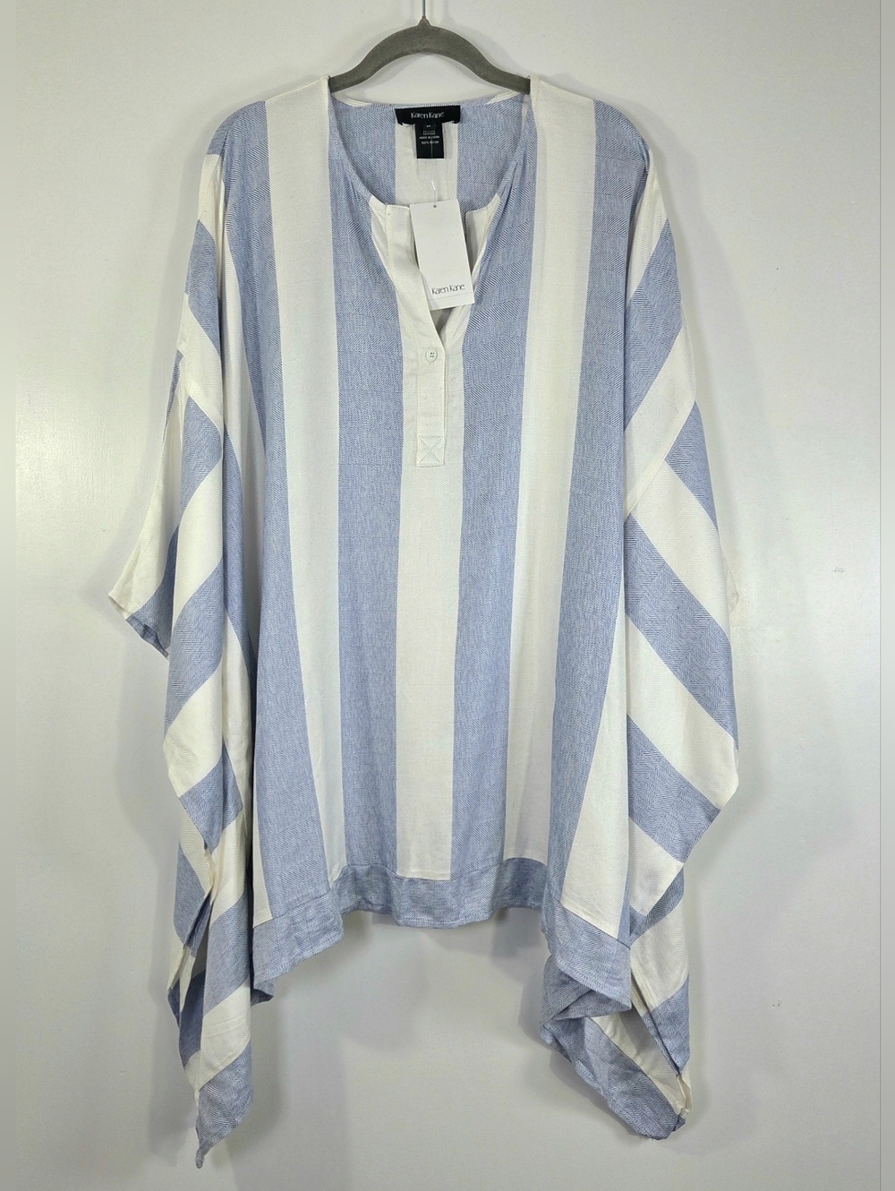 NWT KAREN KANE RIVIERA SCARF TOP BOHO TUNIC.